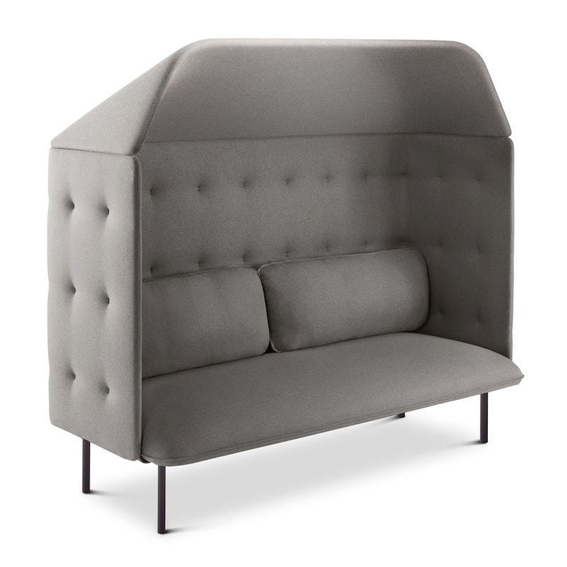 Gray QT Privacy Lounge Sofa with Canopy,Gray,hi-res image number 3.0
