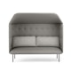 Gray QT Privacy Lounge Sofa with Canopy,Gray,hi-res