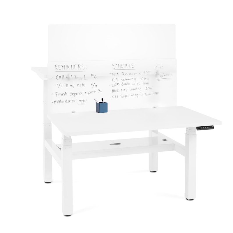 Frost White Writable Glass Panel, 45 x 17.5", Face-to-Face,,hi-res image number 1.0