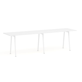 Series A Standing Table, White, 144x36", White Legs,White,hi-res
