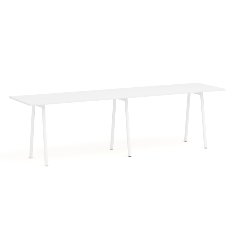 Series A Standing Table, White, 144x36", White Legs,White,hi-res image number 0.0