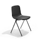 Black Key Side Chair, Set of 2, with Charcoal Seat Pad,Black,hi-res
