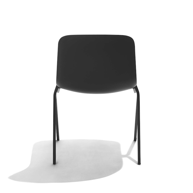 Black Key Side Chair, Set of 2, with Charcoal Seat Pad,Black,hi-res image number 5