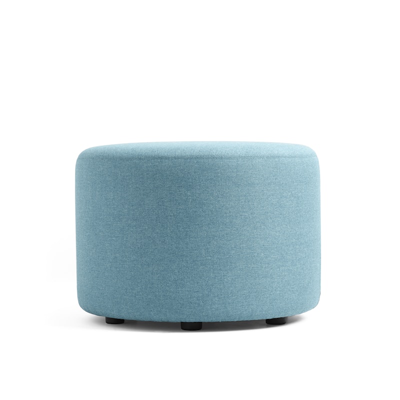 Blue Block Party Lounge Round Ottoman, 24",Blue,hi-res image number 4