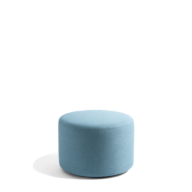 Blue Block Party Lounge Round Ottoman, 24",Blue,hi-res image number 0.0