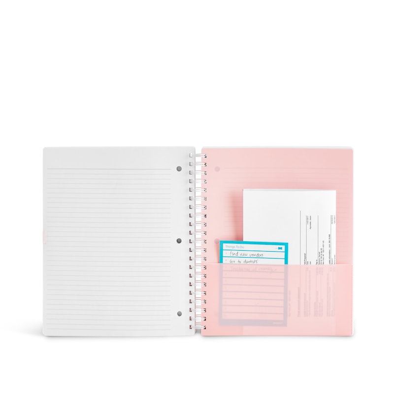Blush 3-Subject Pocket Spiral Notebook | Notebooks | Poppin