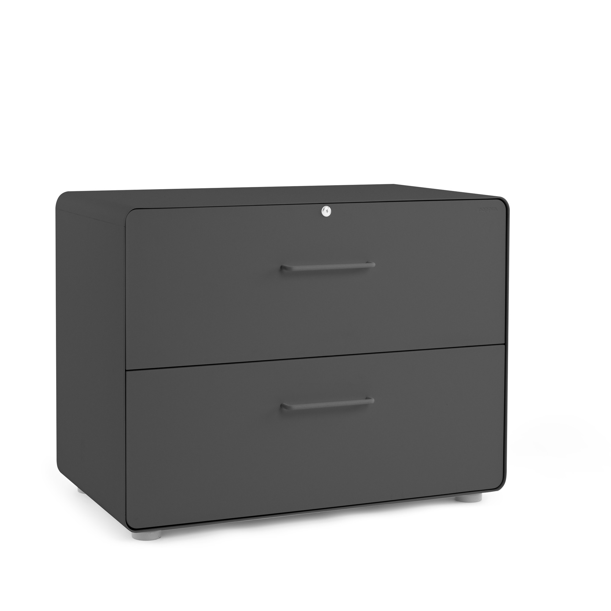 Charcoal Stow 2 Drawer Lateral File Cabinet File Cabinets