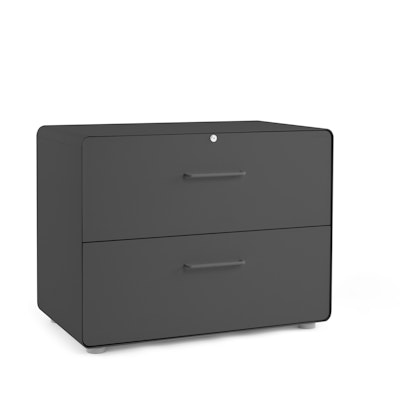 Charcoal Stow 2-Drawer Lateral File Cabinet