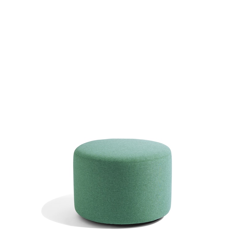 Grass Block Party Lounge Round Ottoman, 24",Grass,hi-res image number 1