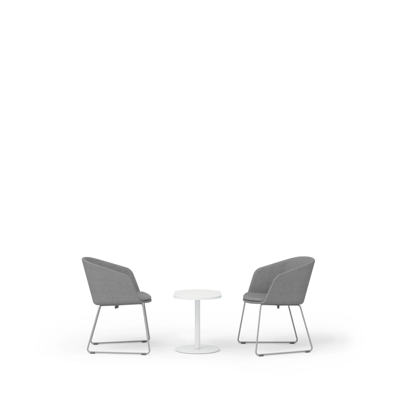 Gray Pitch Sled Chairs + Tucker Side Table Set,Gray,hi-res image number 1