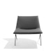 Dark Gray Meredith Lounge Chair, Black Frame,Dark Gray,hi-res