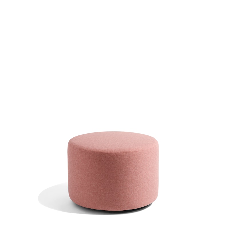 Rose Block Party Lounge Round Ottoman, 24",Rose,hi-res image number 0.0