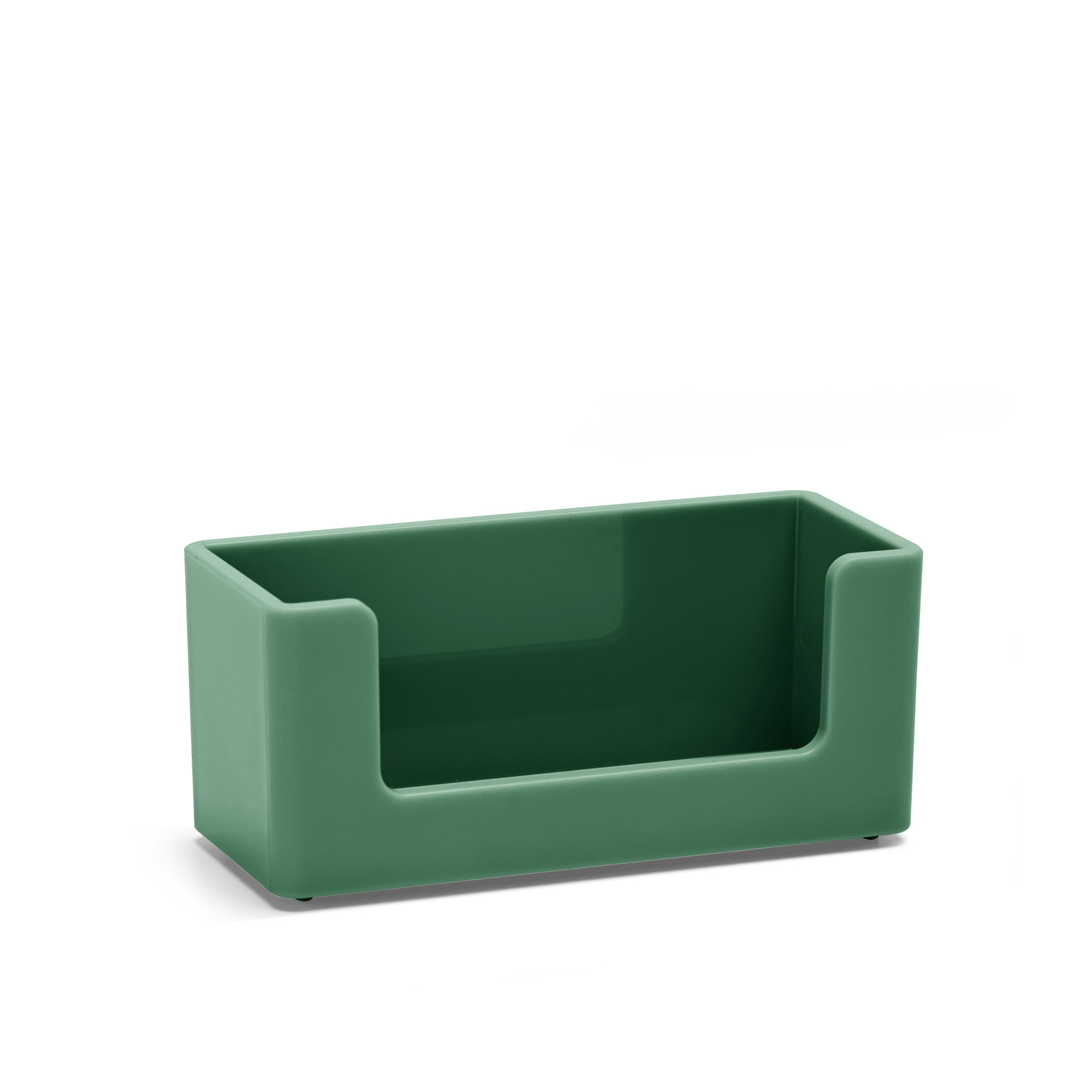 Poppin Business Card Holder - Sage - 4 x 1-3/4 x 1-3/4 - Each