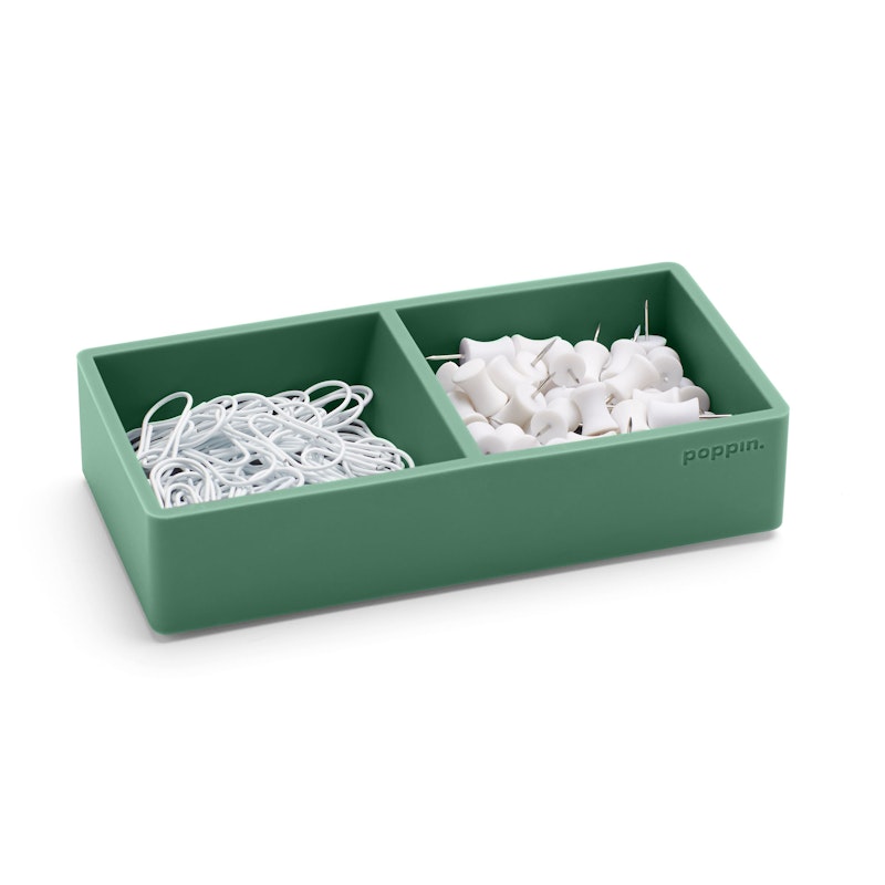 Monitor Plastic Trays 6-Compartment Divided Mint Green USA Lot of 10