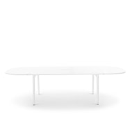 Series A Scale Racetrack Conference Table, White Legs,,hi-res