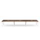 Series A Scale Rectangular Conference Table, Walnut, 198x60", White Legs,Walnut,hi-res