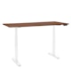 Series L Adjustable Height Table, Walnut, 72" x 30", White Legs,Walnut,hi-res
