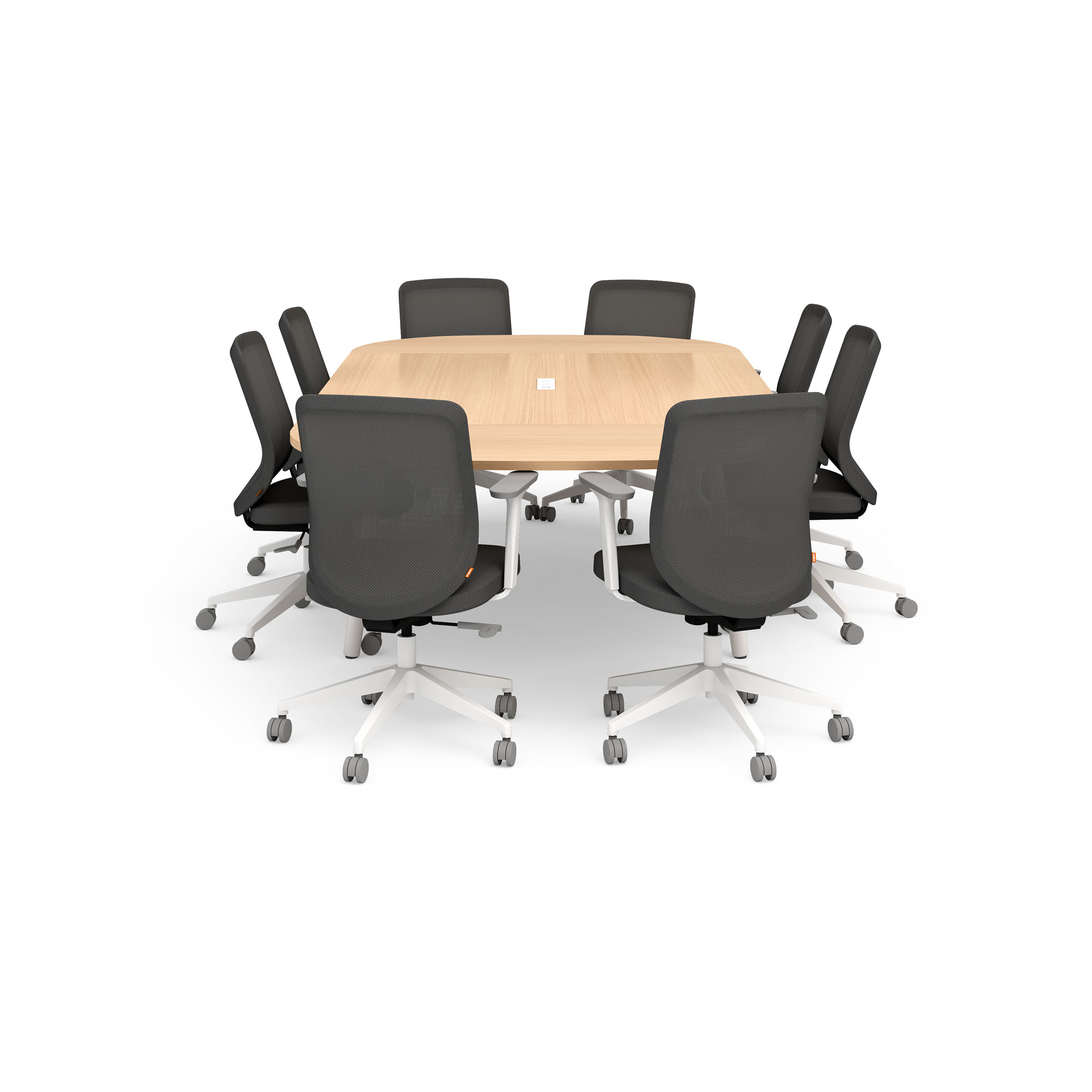 White conference table and chairs shop