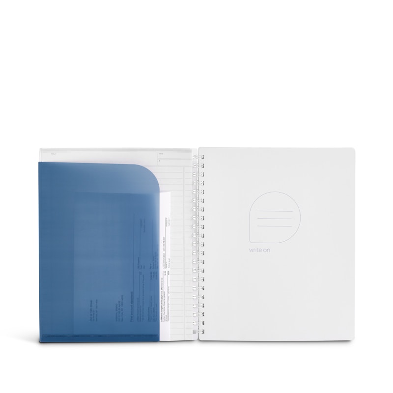 Slate Blue 1-Subject Pocket Spiral Notebook,Slate Blue,hi-res image number 2.0