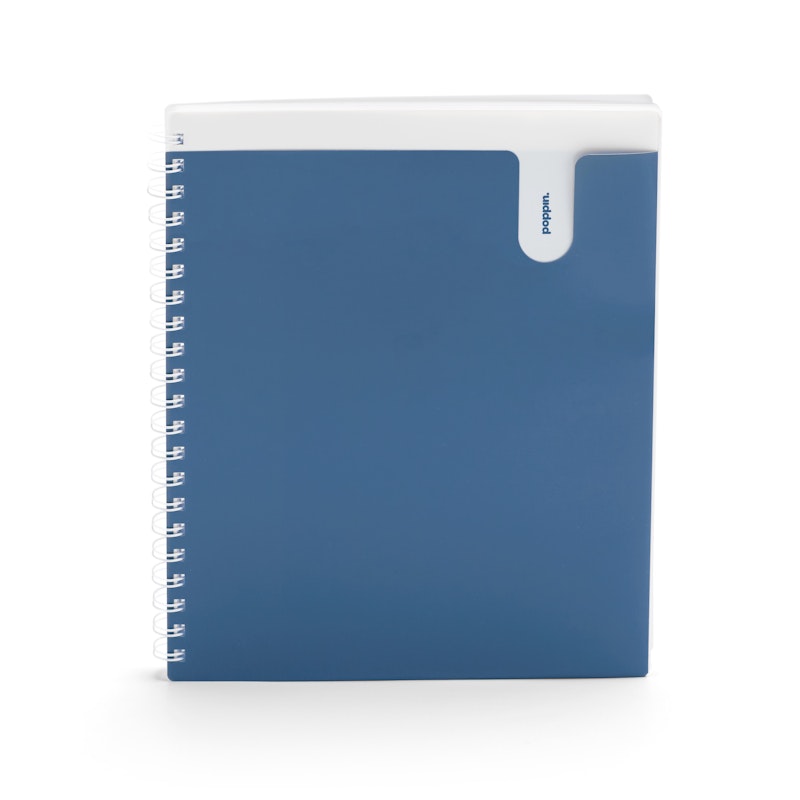 Slate Blue 1-Subject Pocket Spiral Notebook,Slate Blue,hi-res image number 2