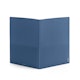 Slate Blue + Light Gray 2-Pocket Poly Folder,Slate Blue,hi-res