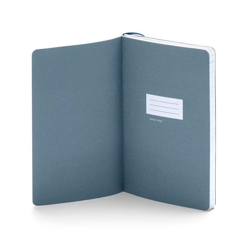 Slate Blue Medium Soft Cover Notebook,Slate Blue,hi-res image number 4