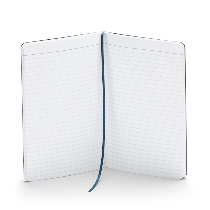 Slate Blue Medium Soft Cover Notebook,Slate Blue,hi-res image number 2