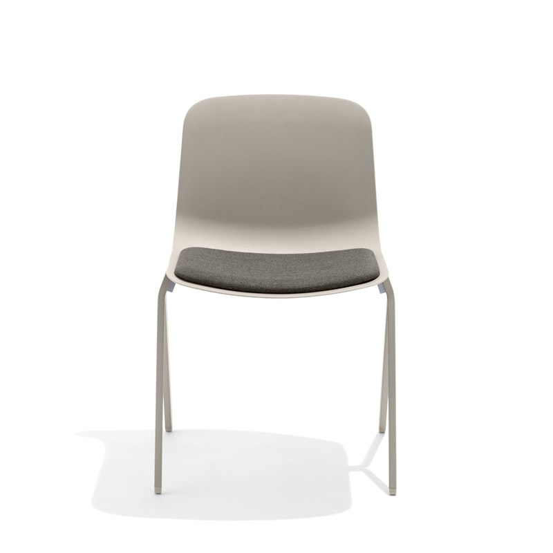 Warm Gray Key Side Chair, Set of 2, with Dark Gray Seat Pad,Warm Gray,hi-res image number 2.0