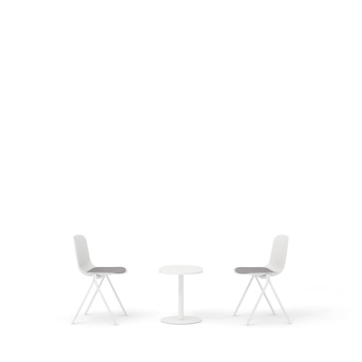 White Key Side Chairs + Tucker Side Table Set