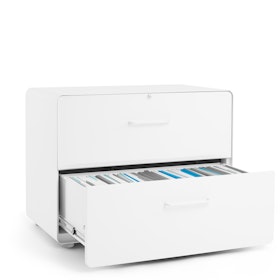 White Stow 2-Drawer Lateral File Cabinet,White,hi-res