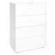 White Stow 4-Drawer Lateral File Cabinet,White,hi-res