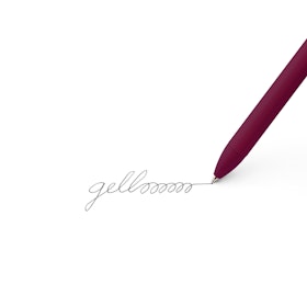 Wine Retractable Gel Luxe Pens w/ Black Ink, Set of 6