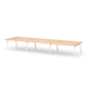 Series A Scale Rectangular Conference Table, Natural Oak 198x60", White Legs,Natural Oak,hi-res