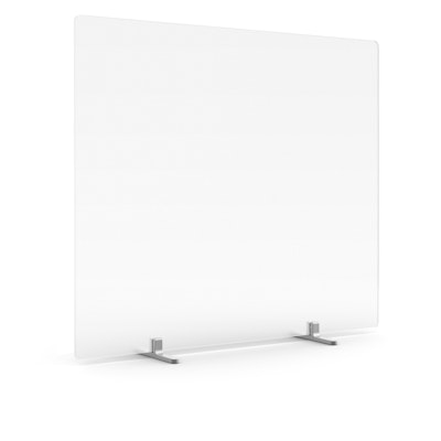 Tall Frost White Privacy Panel, Footed
