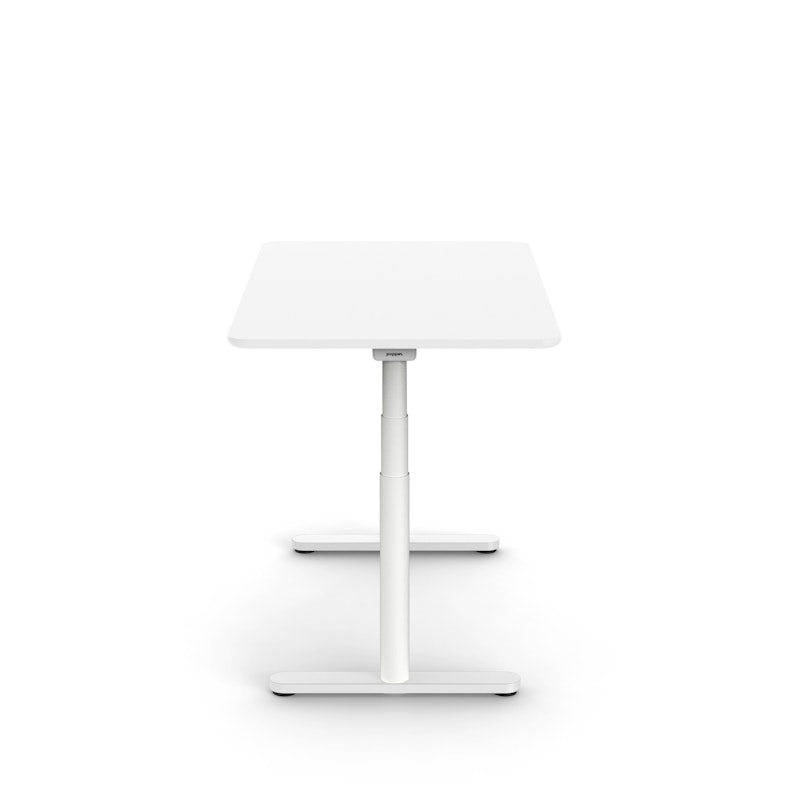 Raise Adjustable Height Single Desk, White, 48", White Legs,White,hi-res image number 4