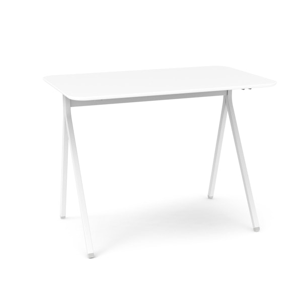 White Key Desk, 40",White,hi-res