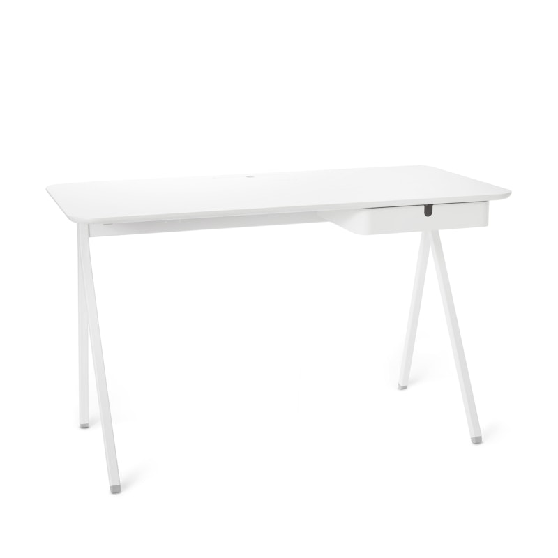 White Key Desk, 48",White,hi-res image number 1