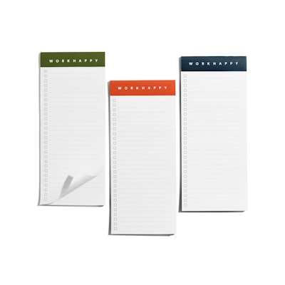 Assorted Work Happy Magnetic List Pads, Set of 3,,hi-res