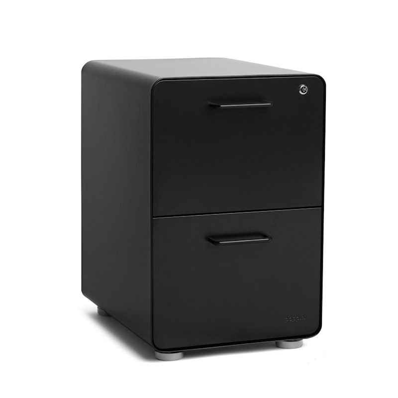 Black Stow 2-Drawer File Cabinet,Black,hi-res image number 1