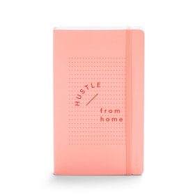 Blush Hustle From Home Medium Soft Cover Notebook