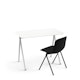White Key Desk, 40" + Black Key Side Chair Set,Black,hi-res