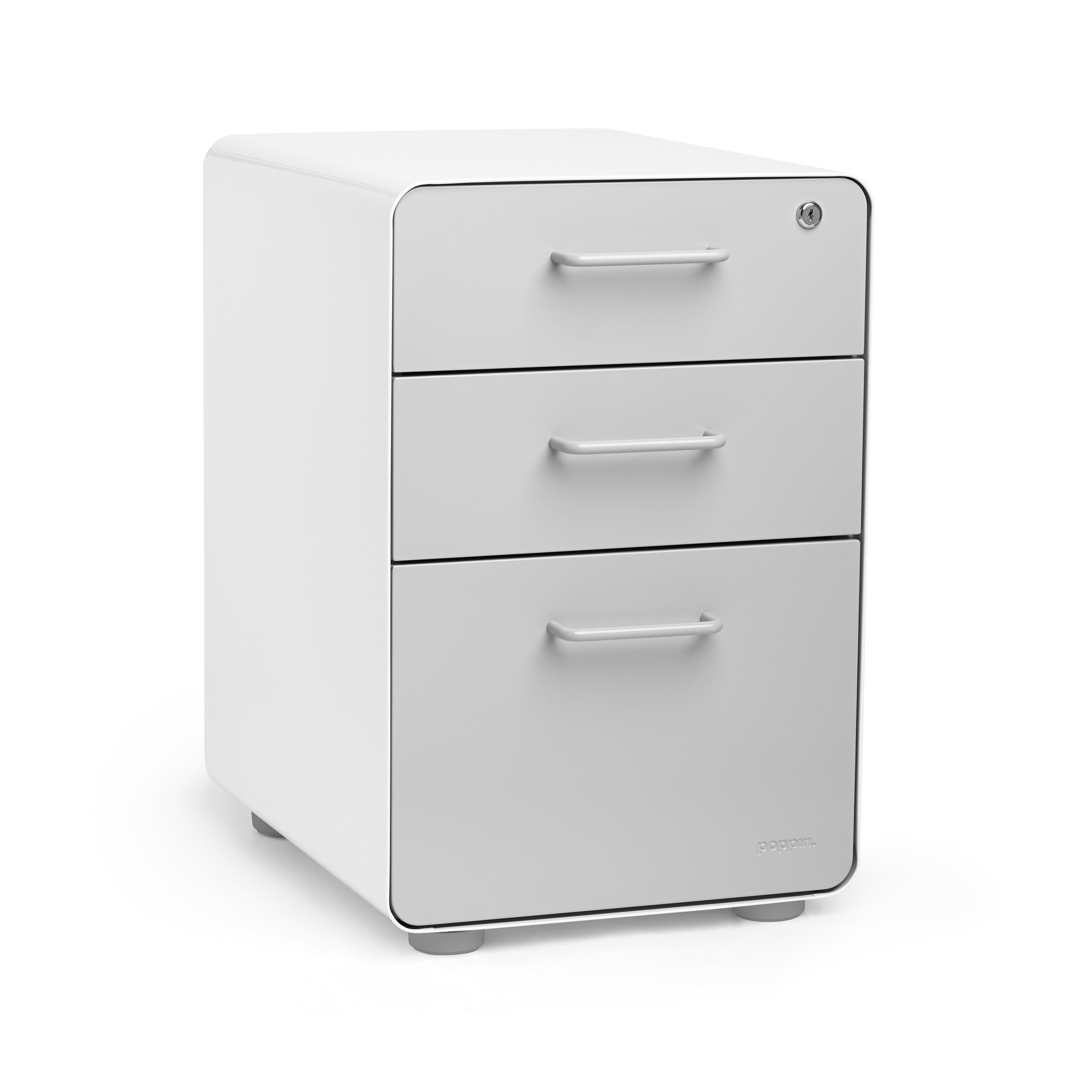 Office Pedestal Cabinets 2-Drawers Mobile File Cabinet with Lock UK 3-5 Day,White Fully Assembled Except Casters Documents and Suspension Folders Storage 