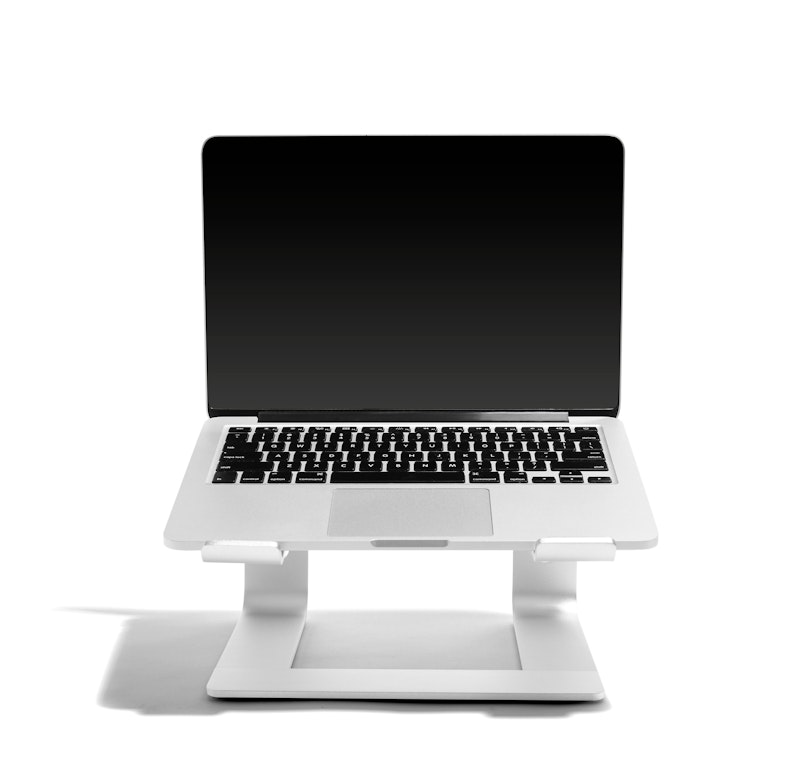 Silver Laptop Riser,,hi-res image number 3.0