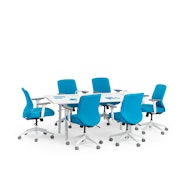 Series A Conference Table, White Legs,,hi-res