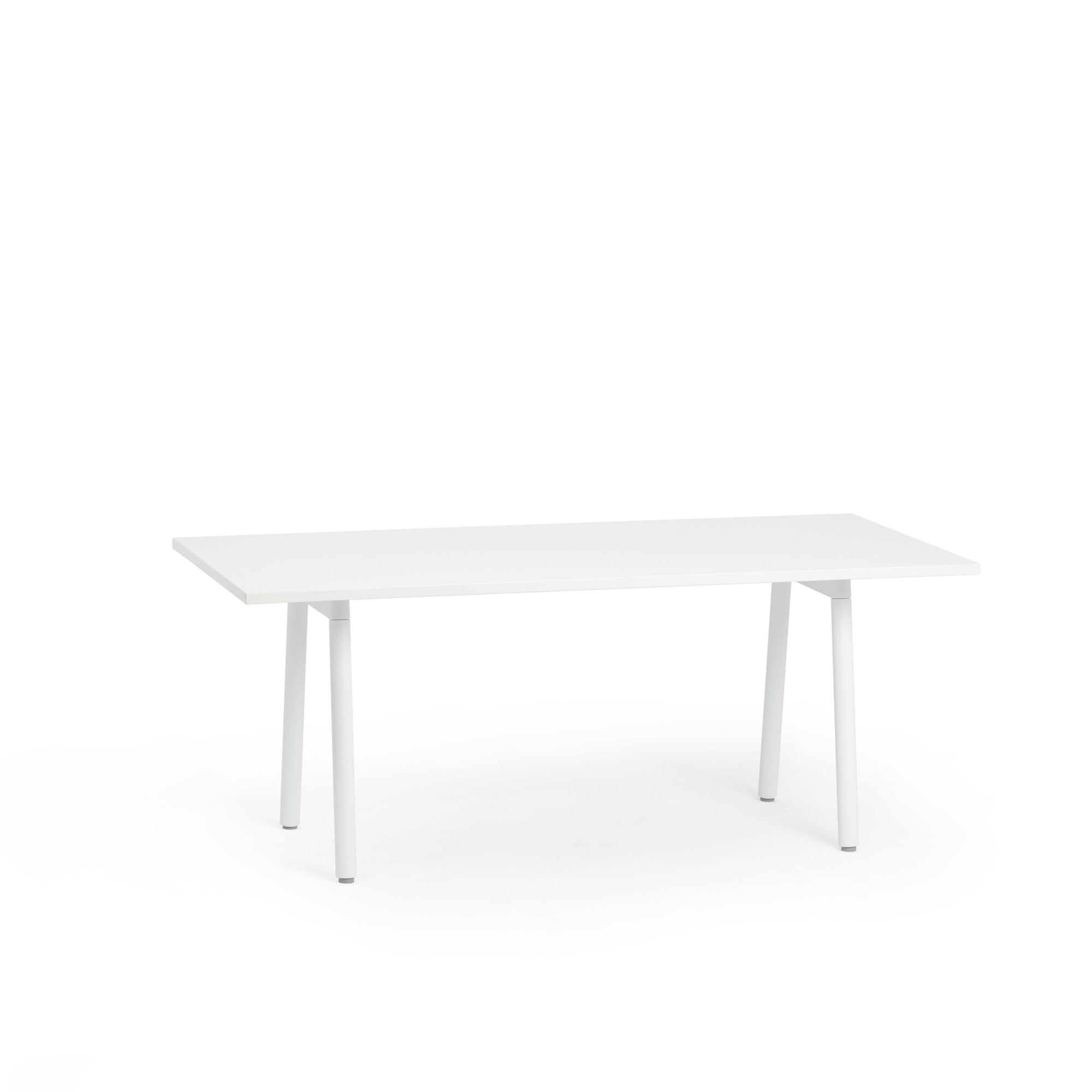 Series A Conference Table, White, 72x30", White Legs,White,hi-res