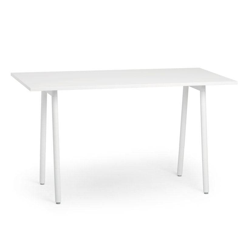 Series A Standing Table, White, 72x30", White Legs,White,hi-res image number 2