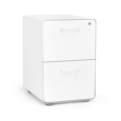 White Stow 2-Drawer File Cabinet