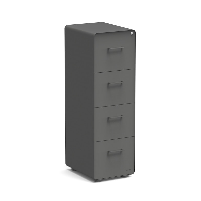 Charcoal Stow 4-Drawer Vertical File Cabinet,Charcoal,hi-res image number 1