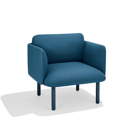 Dark Blue QT Low Lounge Chair