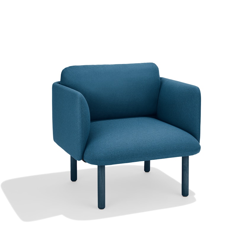 Dark Blue QT Low Lounge Chair,Dark Blue,hi-res image number 1